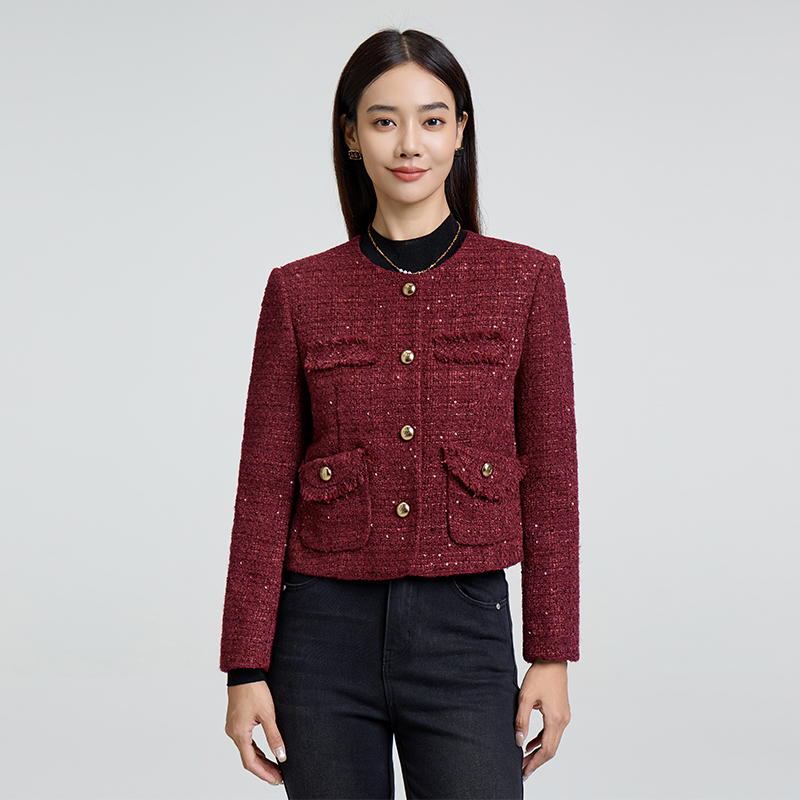 2025冬季短款小香风外套OB653