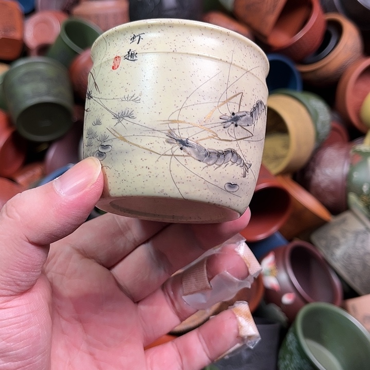 紫砂茶杯全手工紫砂主人杯