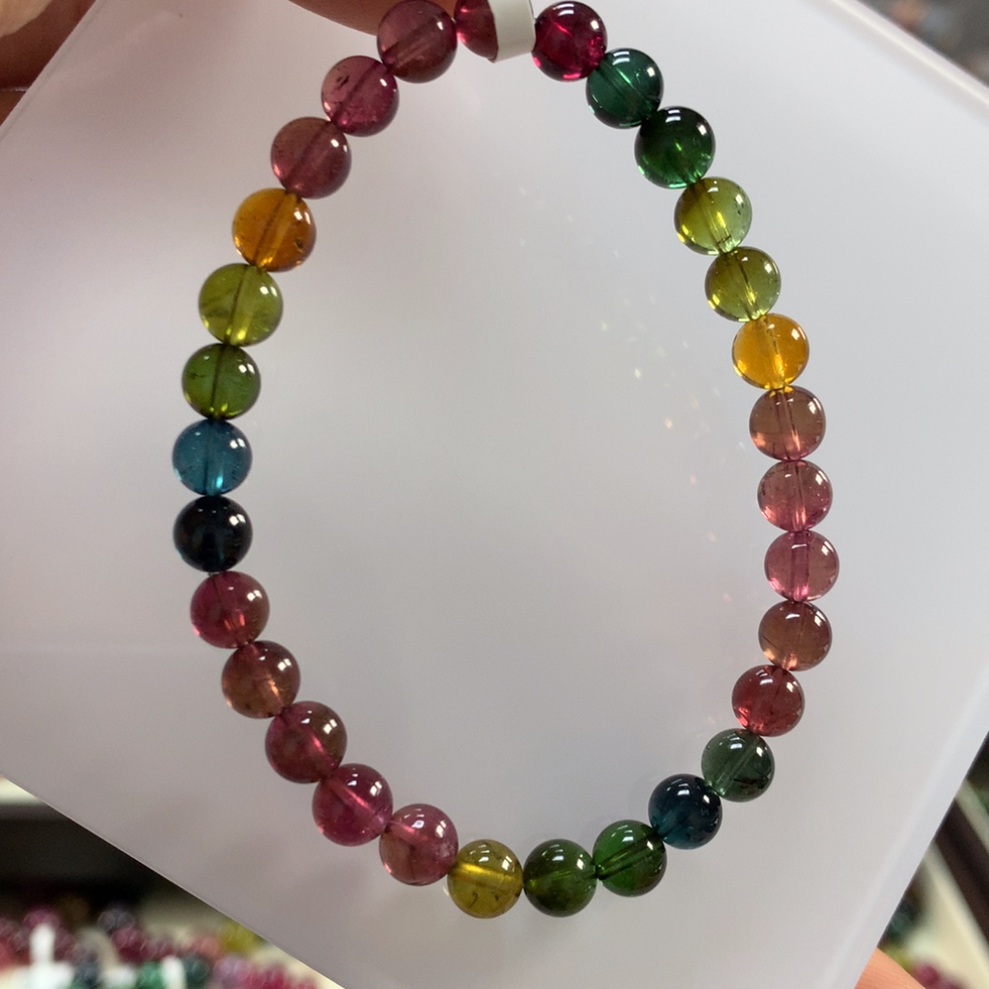 手链碧玺未镶嵌多样性发其一条6.3左右