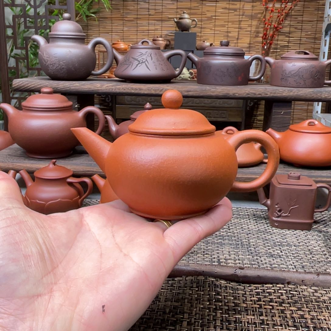 紫砂茶壶宜兴原矿紫砂手工制145