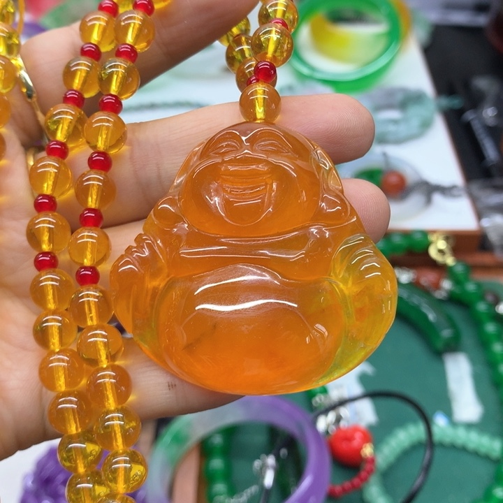 颈饰未镶嵌翡翠吊坠