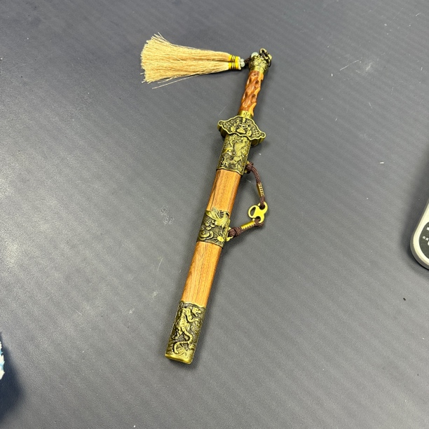 龙泉昊天宝剑一体刀花纹钢小玄武唐剑刀具防身冷兵器未开刃