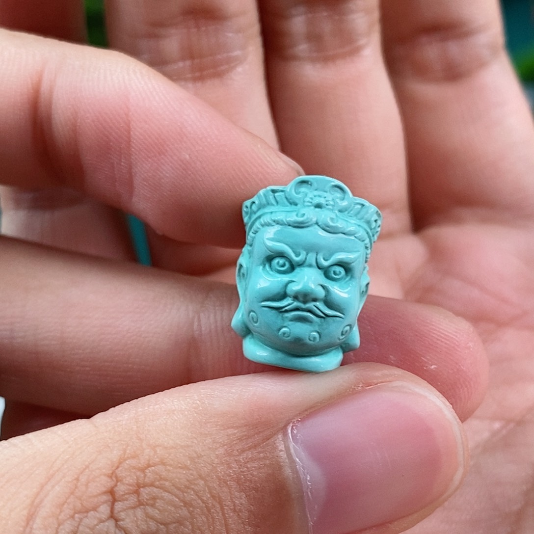 绿松石珠宝奇石未镶嵌黄财首