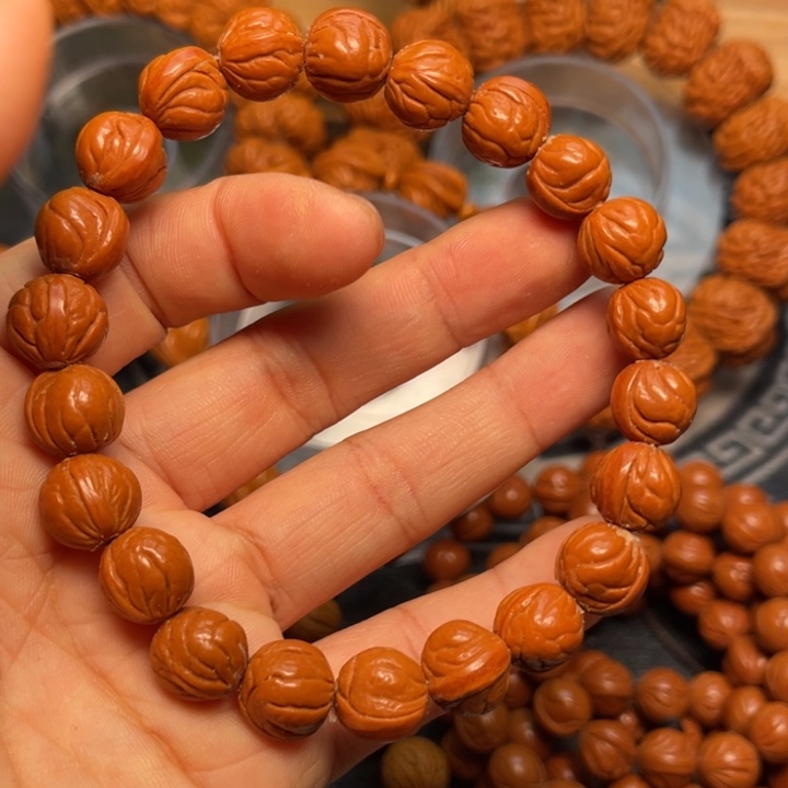 桃核手串龙纹桃核40