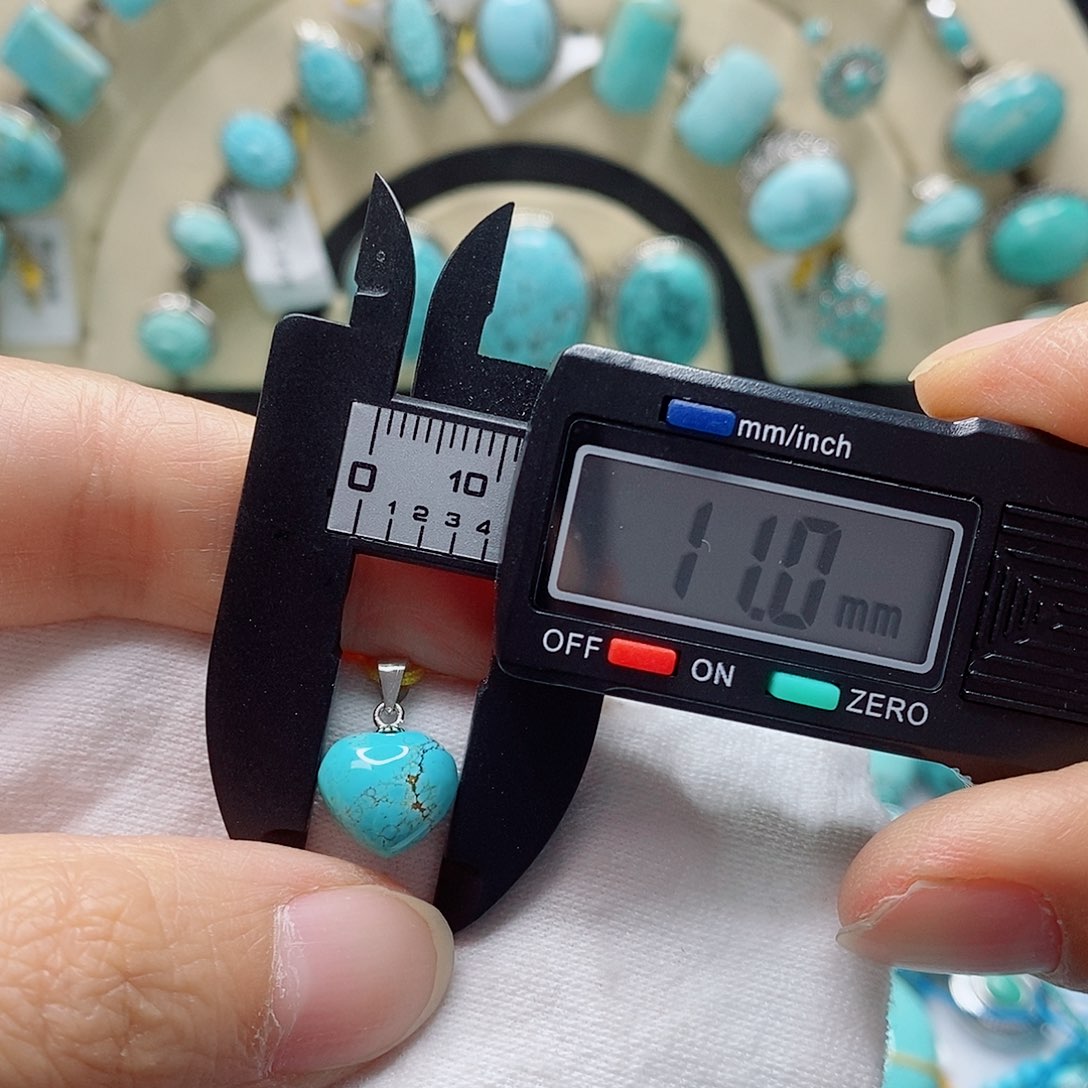 绿松石银S925镶嵌珠宝奇石