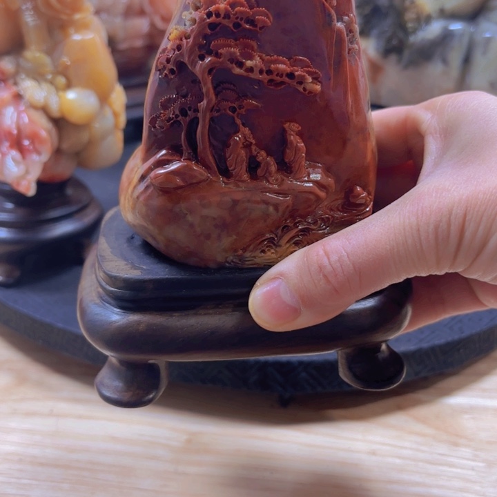 寿山石富贵山居图