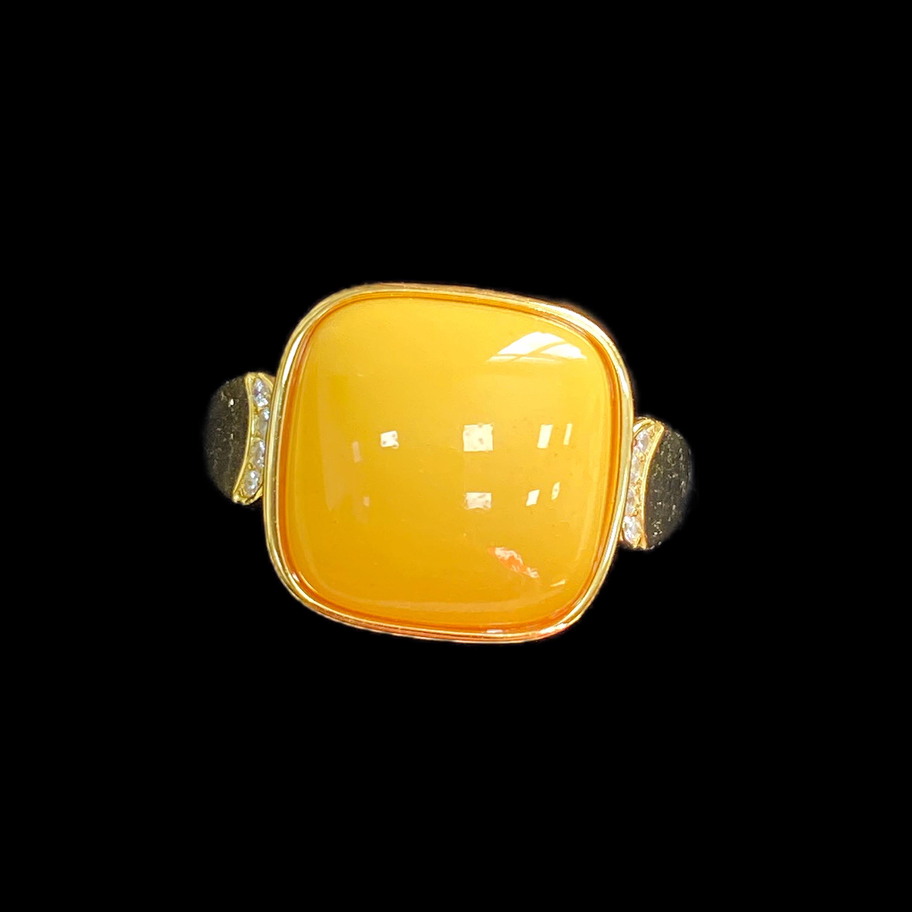 0768-蜜蜡戒指孤品