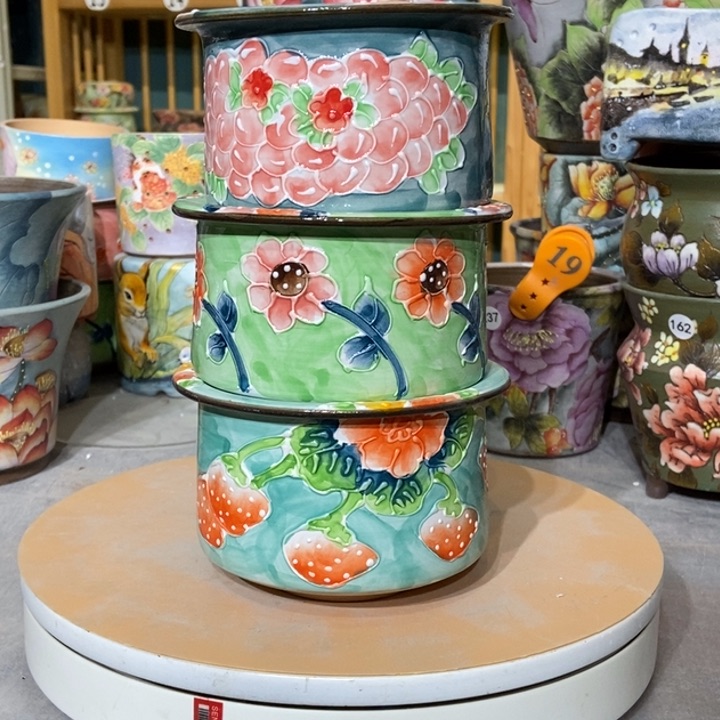 红陶景德镇艺术手绘作品