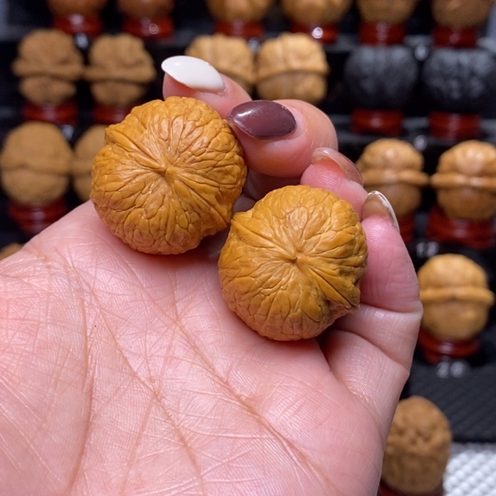文玩核桃把件手捻金豆豆29尺……02