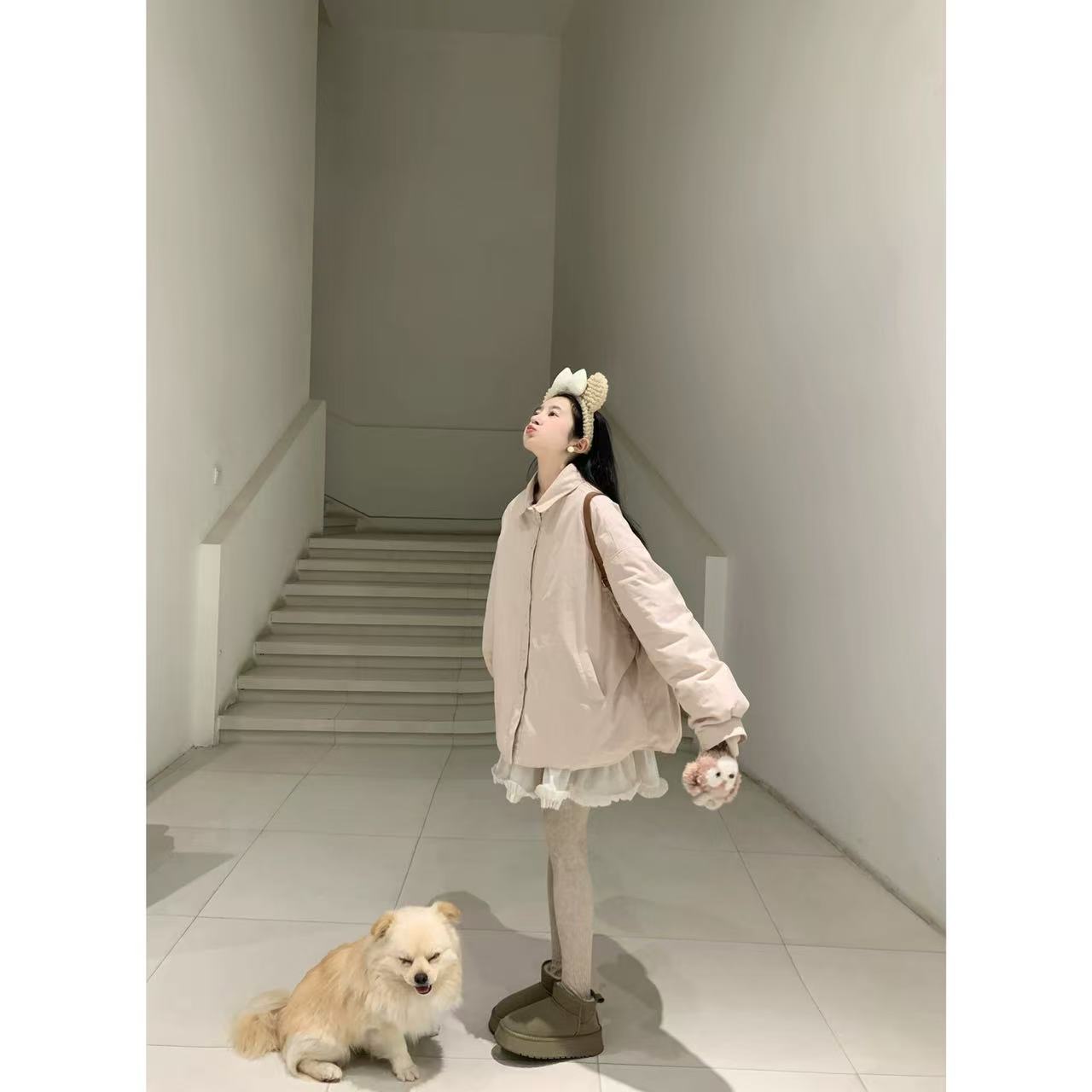 徐秋阳    樱花团子  百搭时尚休闲设计感显瘦显白羽绒服11816