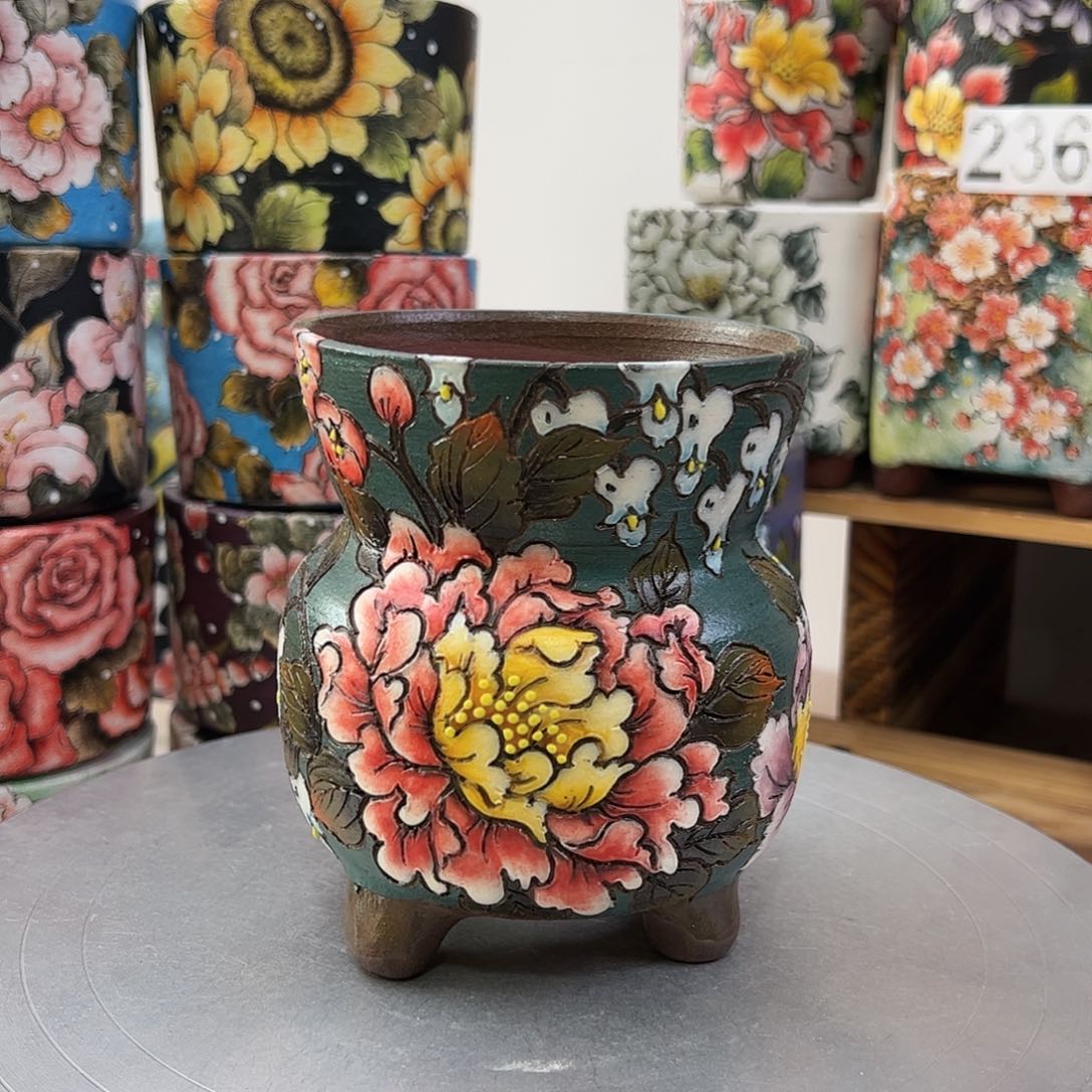 景德镇陶瓷花盆景德镇陶瓷花盆