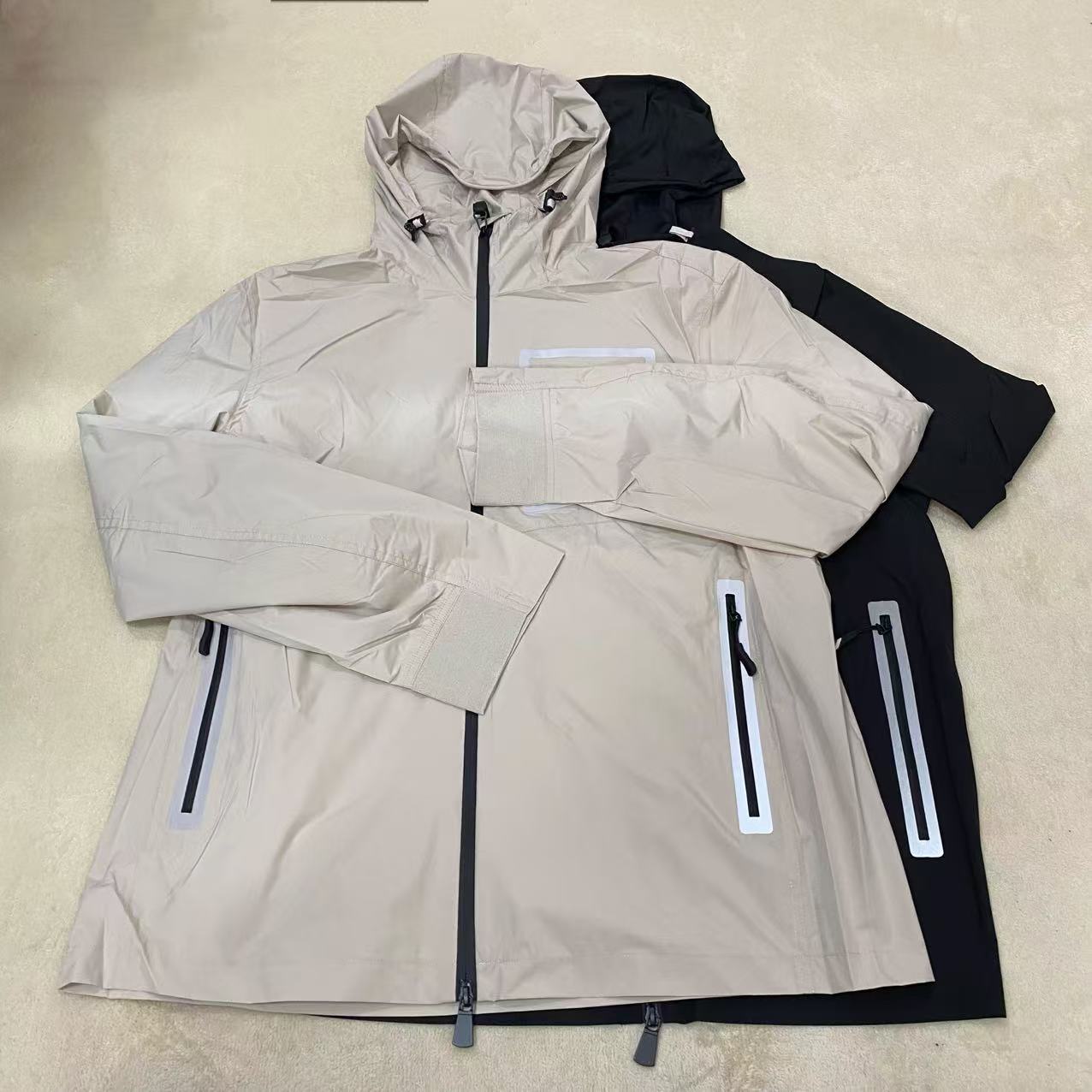 Sweet DD春夏款男士双色胸前反光条连帽夹克-911