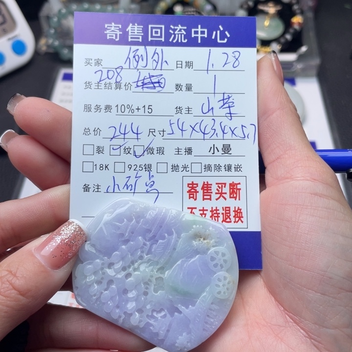 翡翠颈饰未镶嵌例**Y