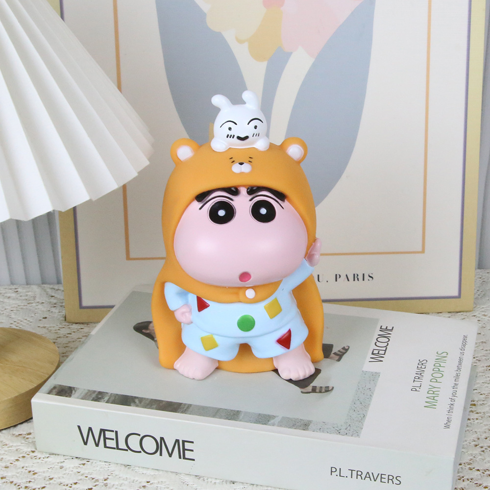 披风小新储蓄罐动漫卡通桌面摆件创意礼物