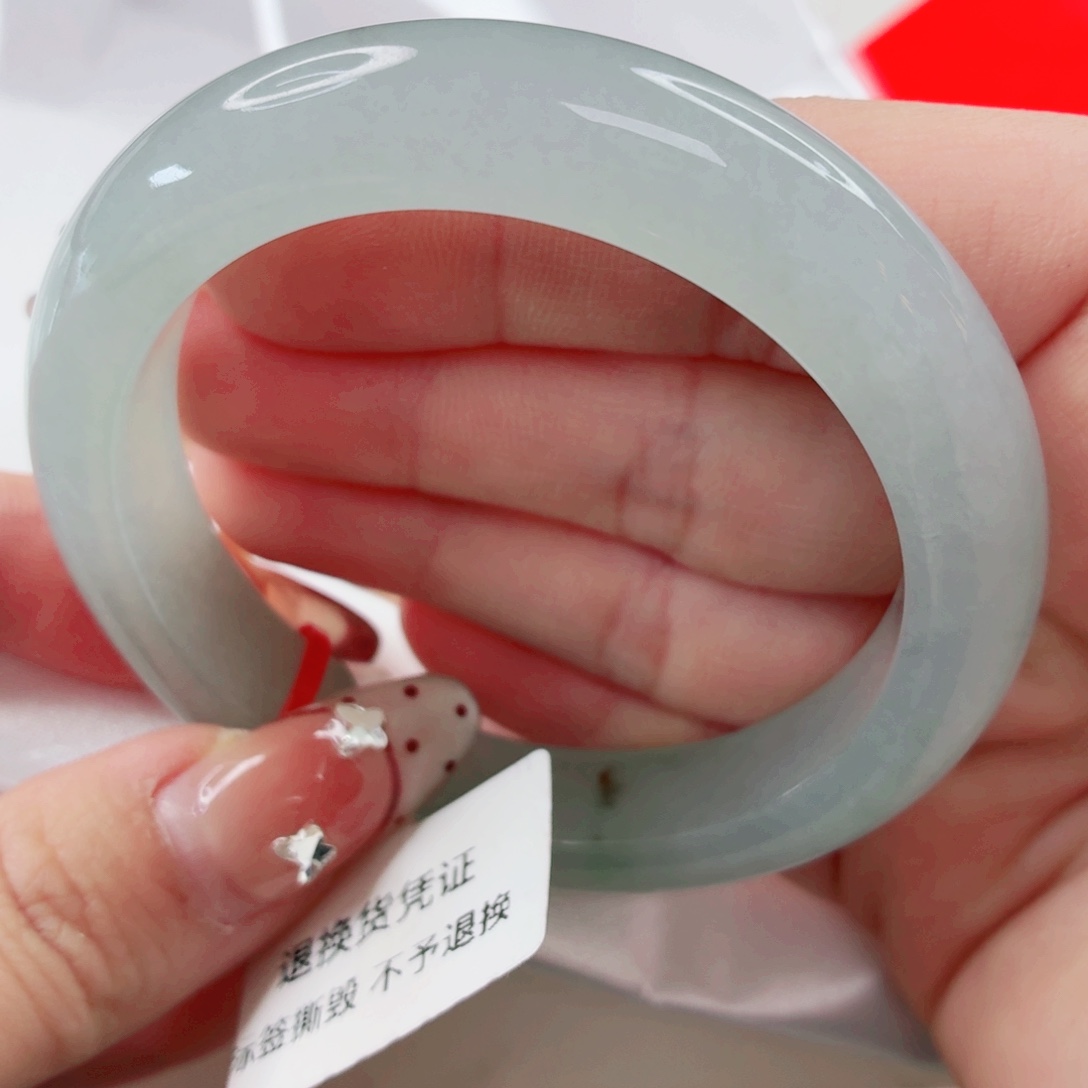 平***彭翡翠未镶嵌手镯54.2x495