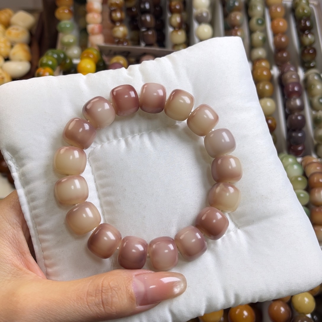 菩提根/象牙果手串奶油荔枝13