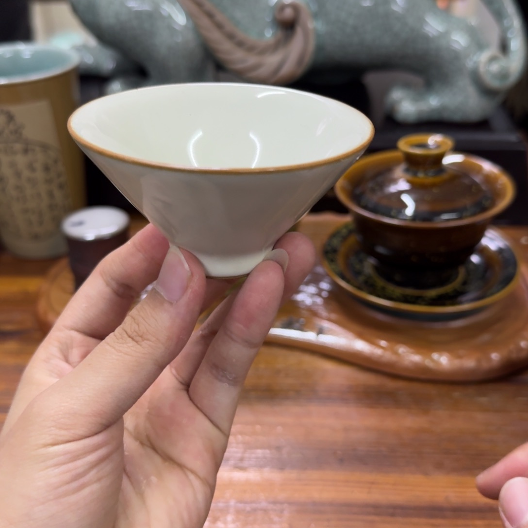 龙泉青瓷茶具微瑕7840
