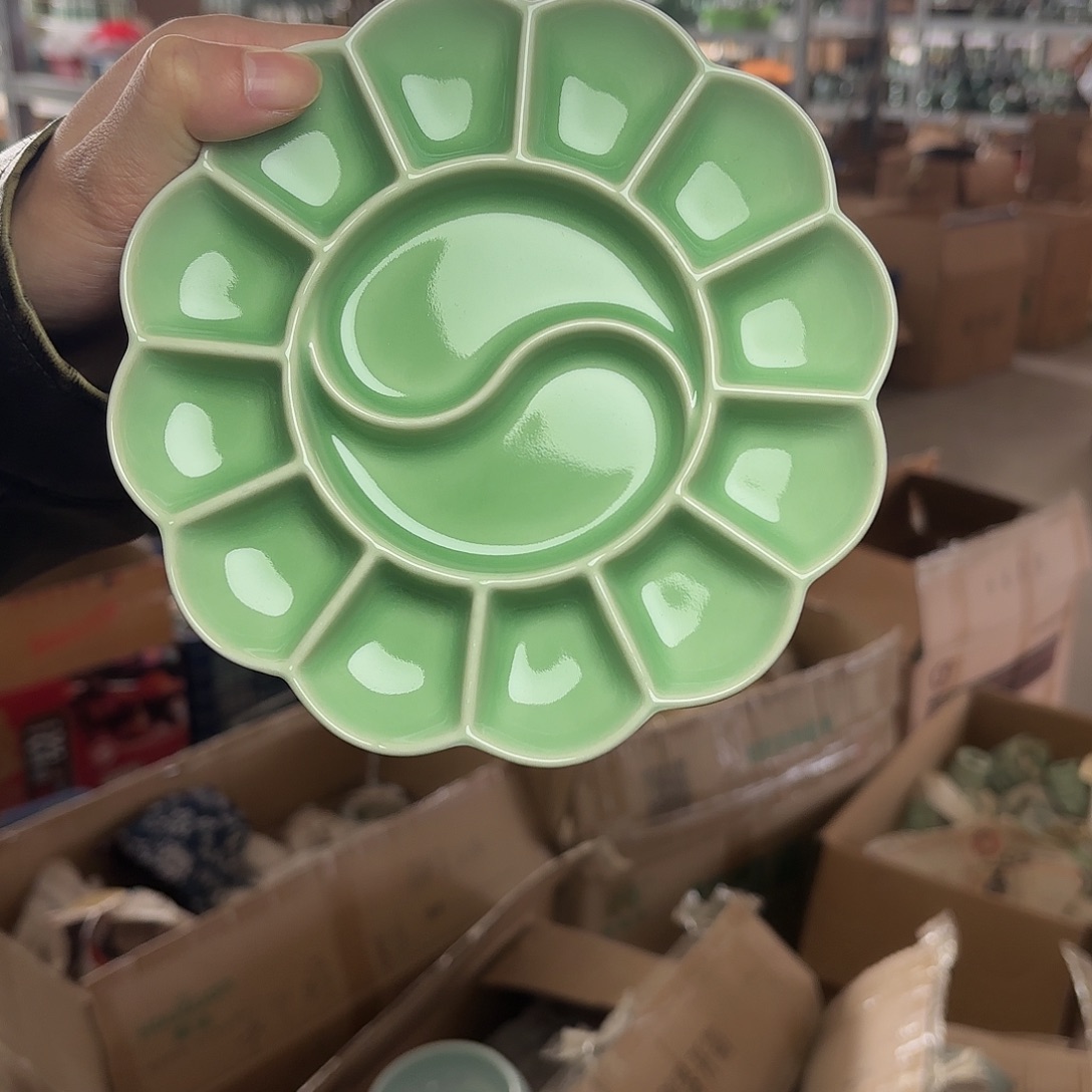 龙泉云间青瓷小米茶器