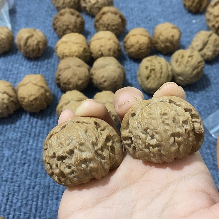 临***脚手串文玩核桃白狮子