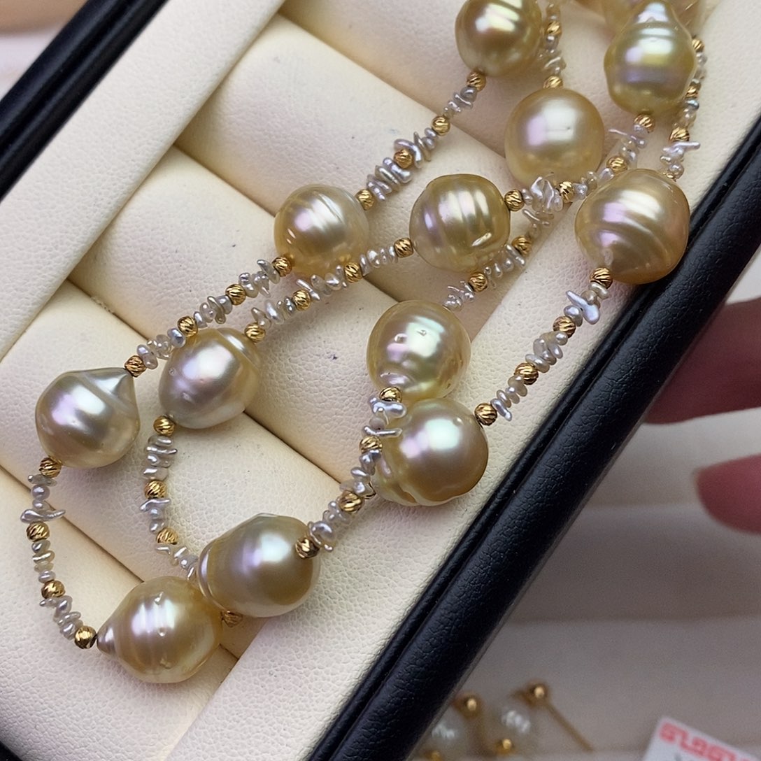 海水珍珠颈饰银S925镶嵌