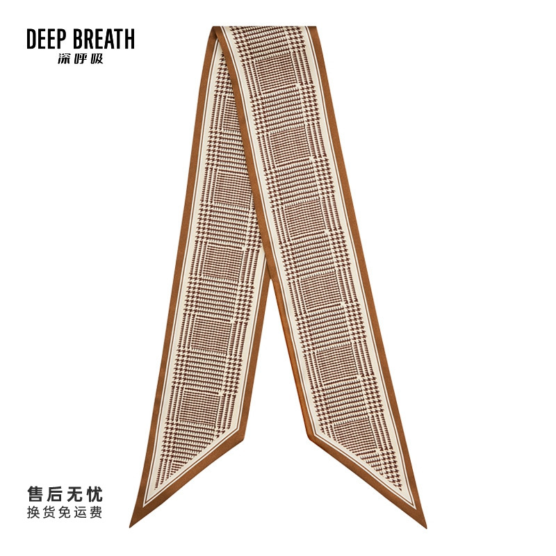 DEEP BREATH深呼吸配饰新款真丝印花多风格丝巾飘带配饰A800086
