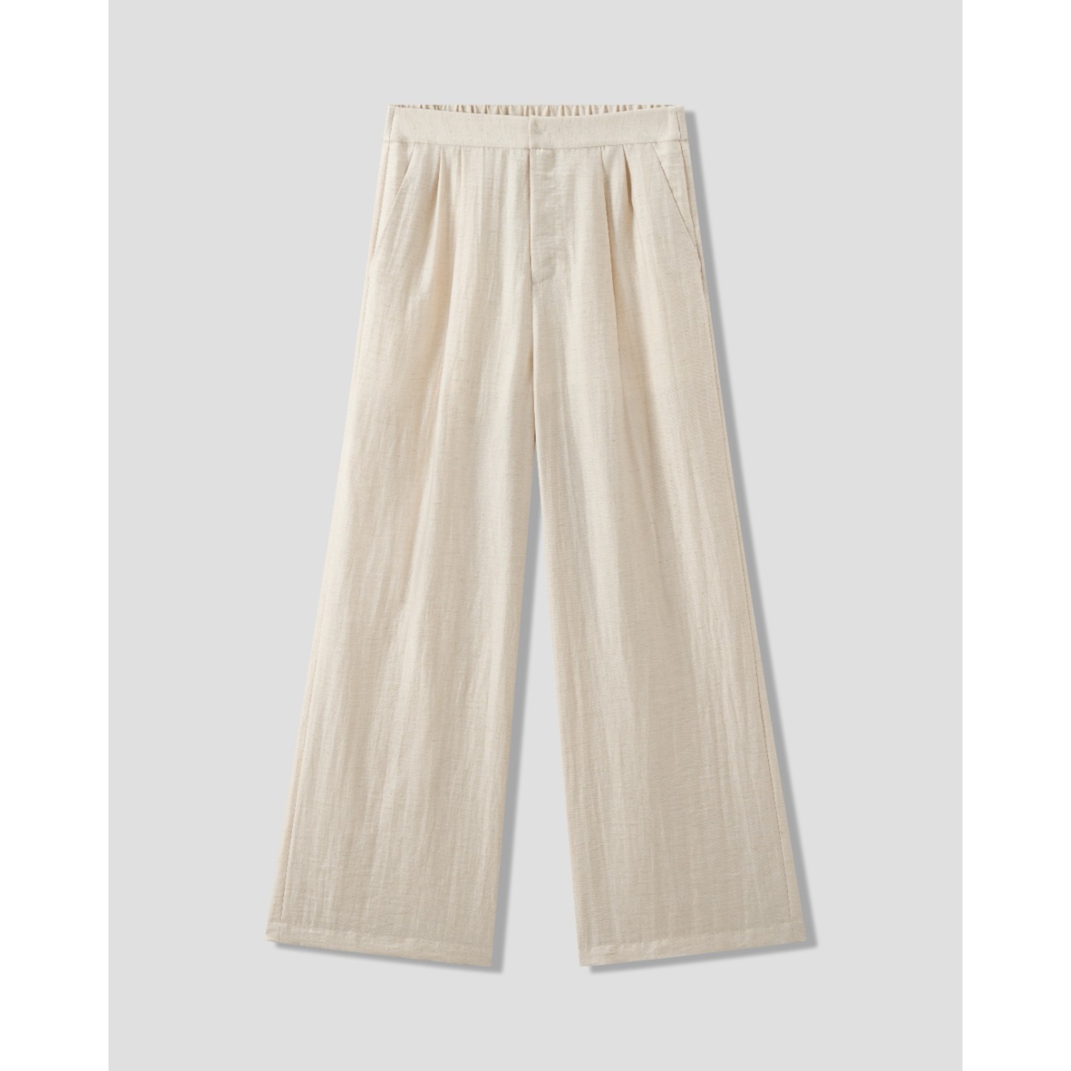 吕燕COMMEMOI  收褶松紧阔腿裤