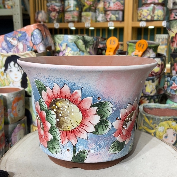 红陶景德镇艺术手绘作品