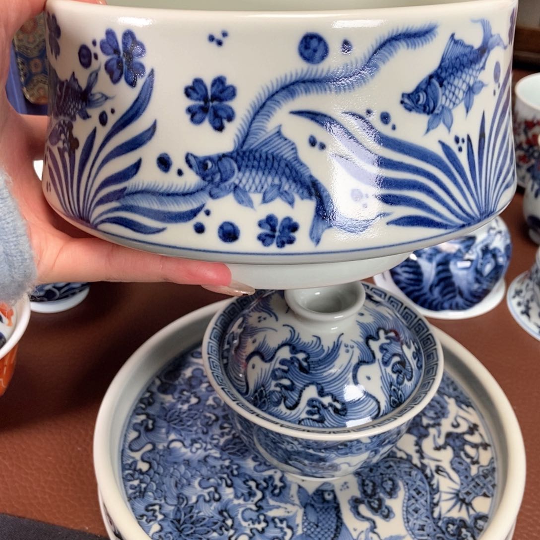 沐朴堂龙纹鱼藻套装A****哥