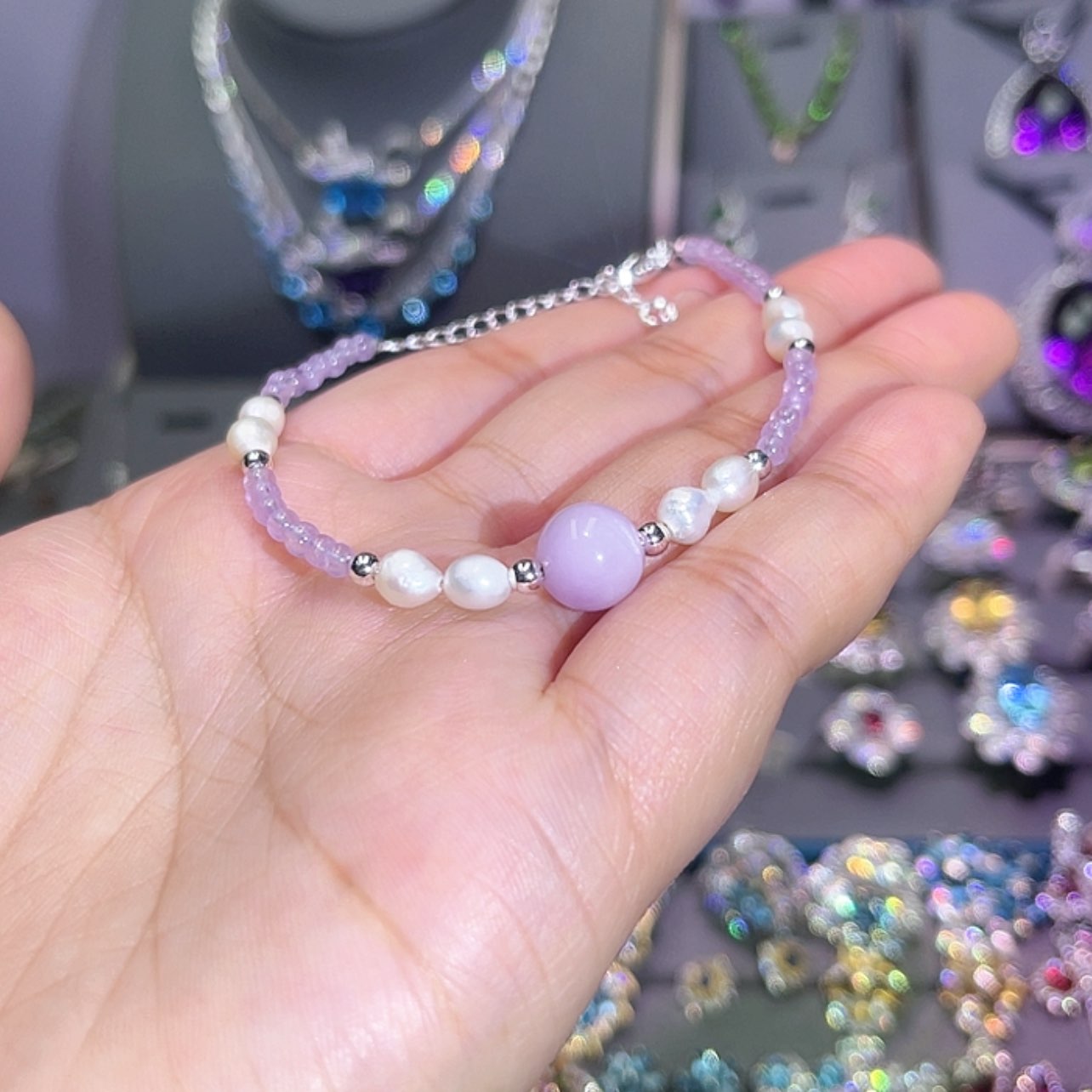 【闪购商品】水晶手链未镶嵌手链