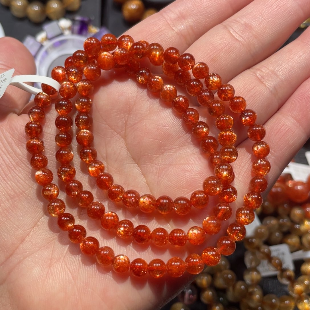 手链未镶嵌日光石金太阳多圈5.5mm左右