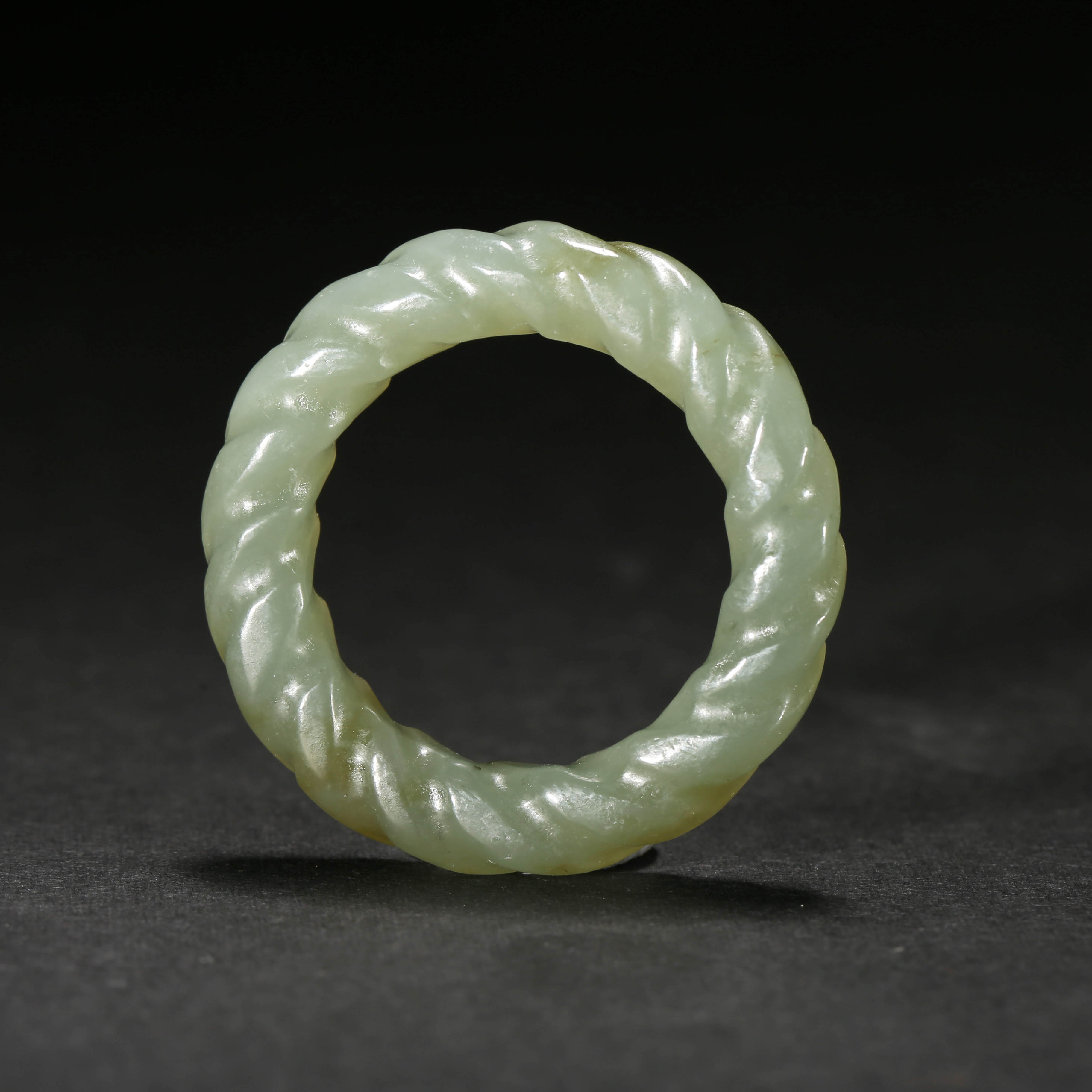 清代*玉指环/WBGS51005147/和田玉【北京文博】