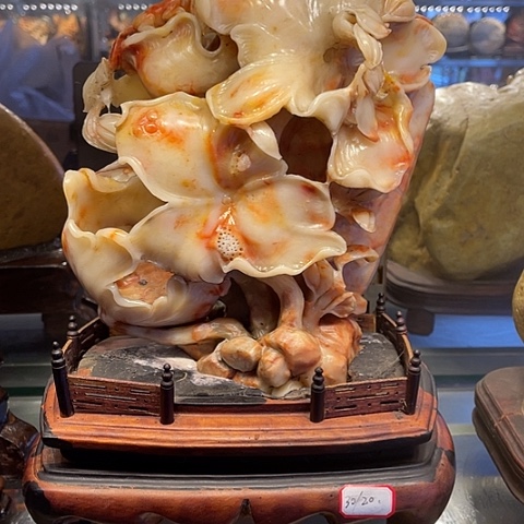 鲁***寿山石荷塘情趣和和美美喝