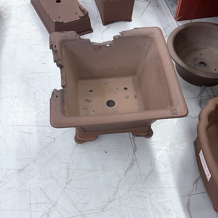 紫砂花盆任紫砂的颜色很漂亮