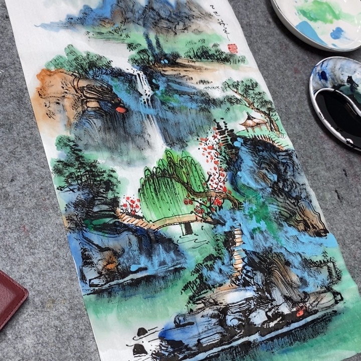 国画亲笔手绘原创