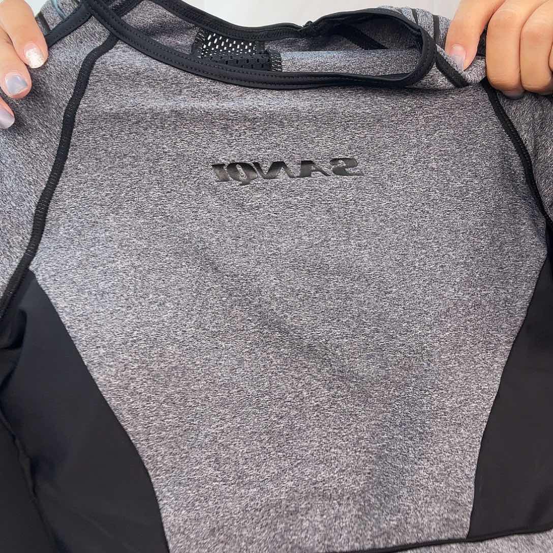 锦涤三奇高货分体短袖全款灰M送硅胶泳帽