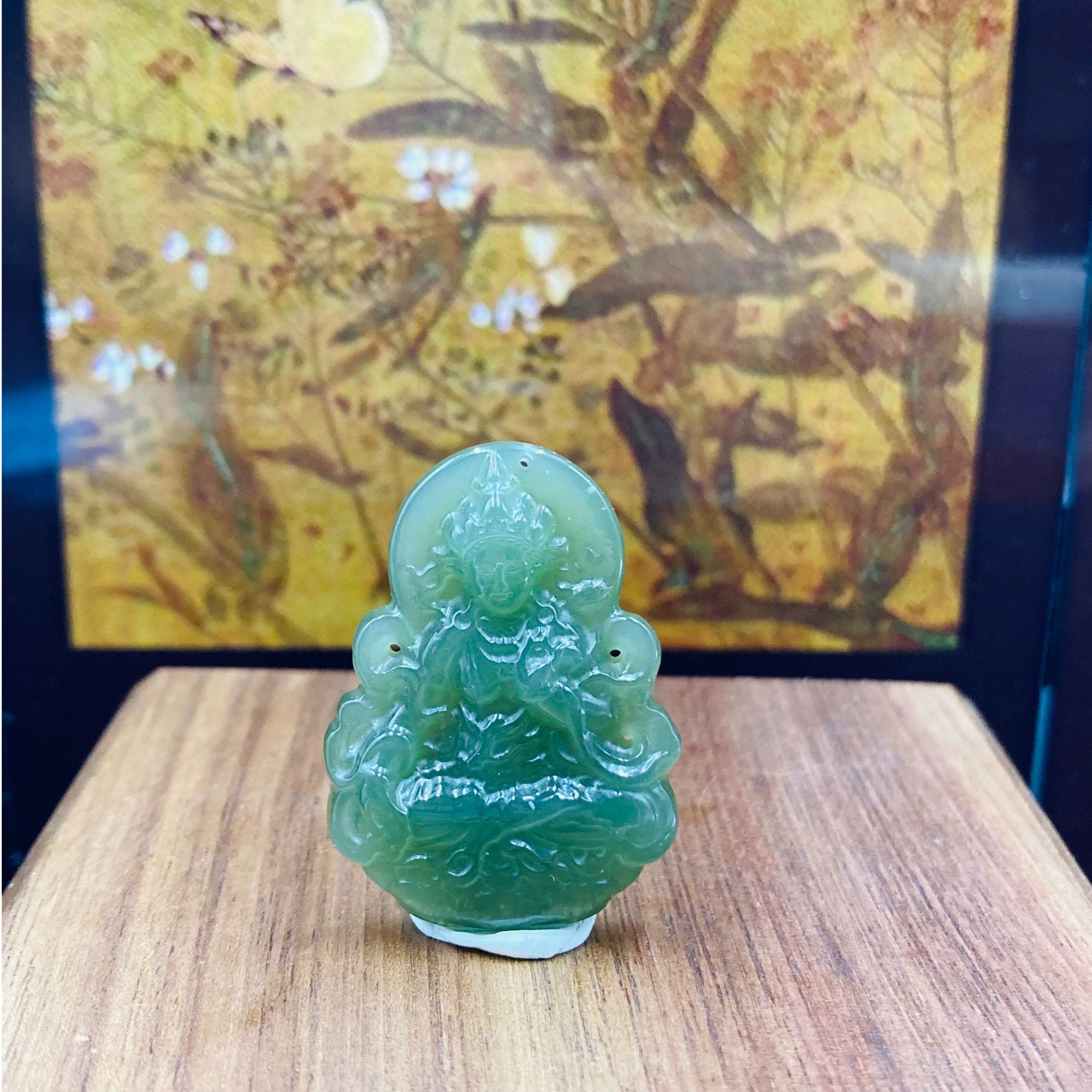 和田玉度母吊坠1208