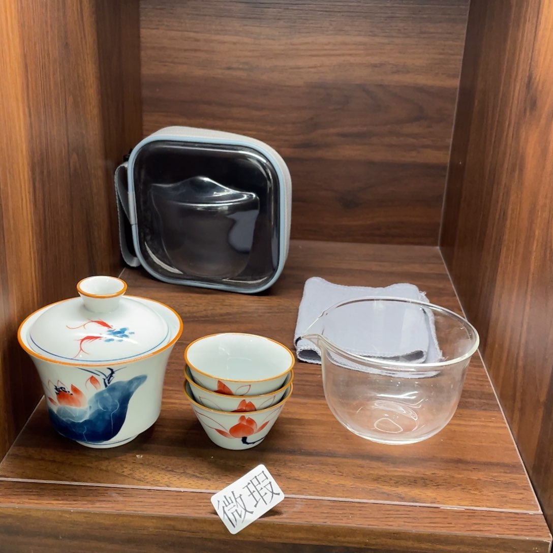 微瑕釉下彩纯手工绘制