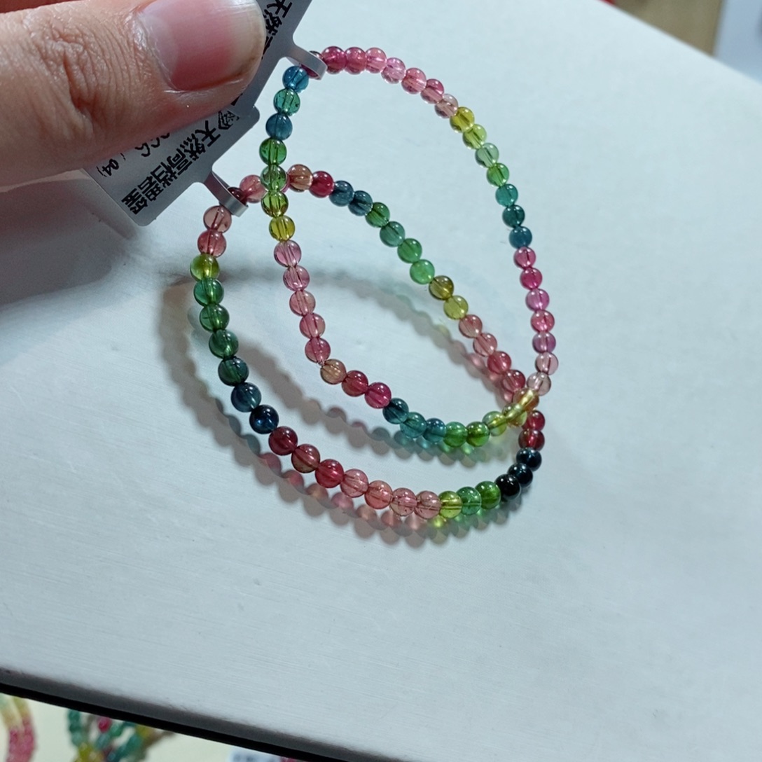 碧玺手链未镶嵌多样性发一条