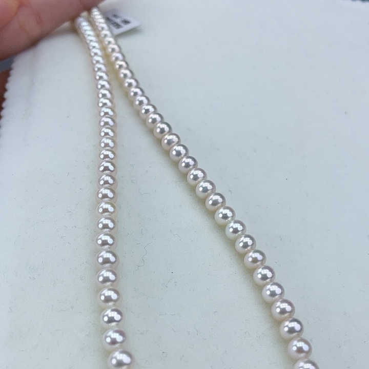 淡水珍珠颈饰银S925镶嵌5➕极光炫彩高品