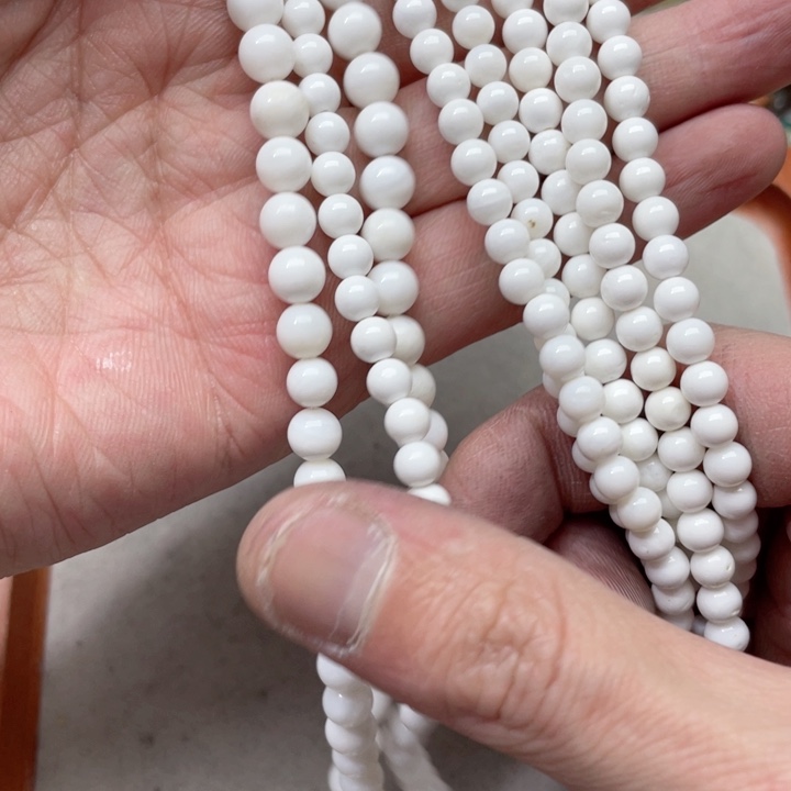 玛瑙/玉髓合金珠宝半成品一条5mm车车