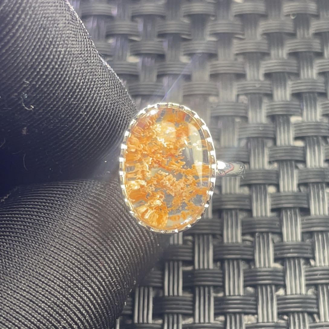 水晶天然水晶戒指未镶嵌吃****?