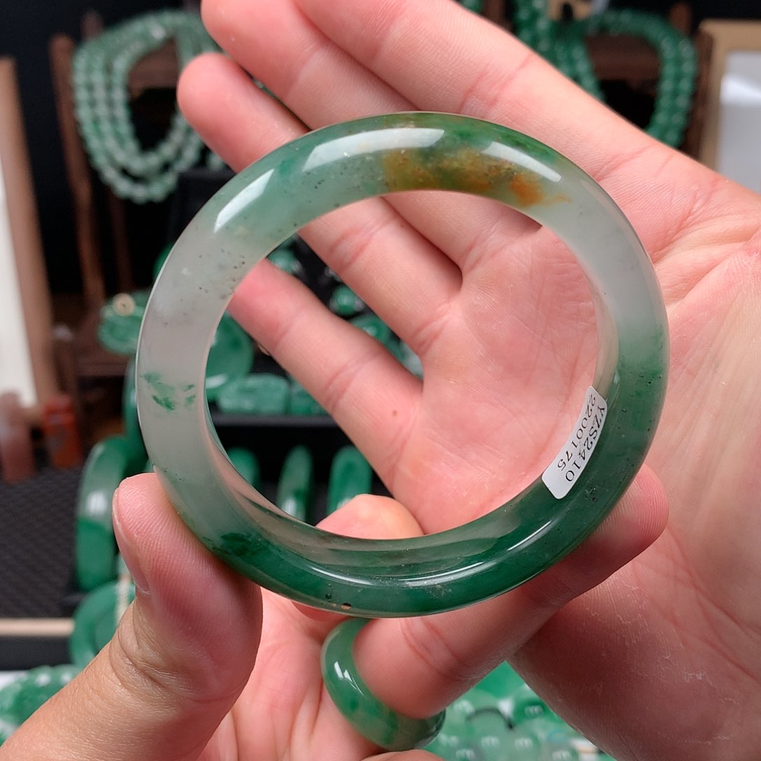 石英质玉手镯未镶嵌圈口55.5