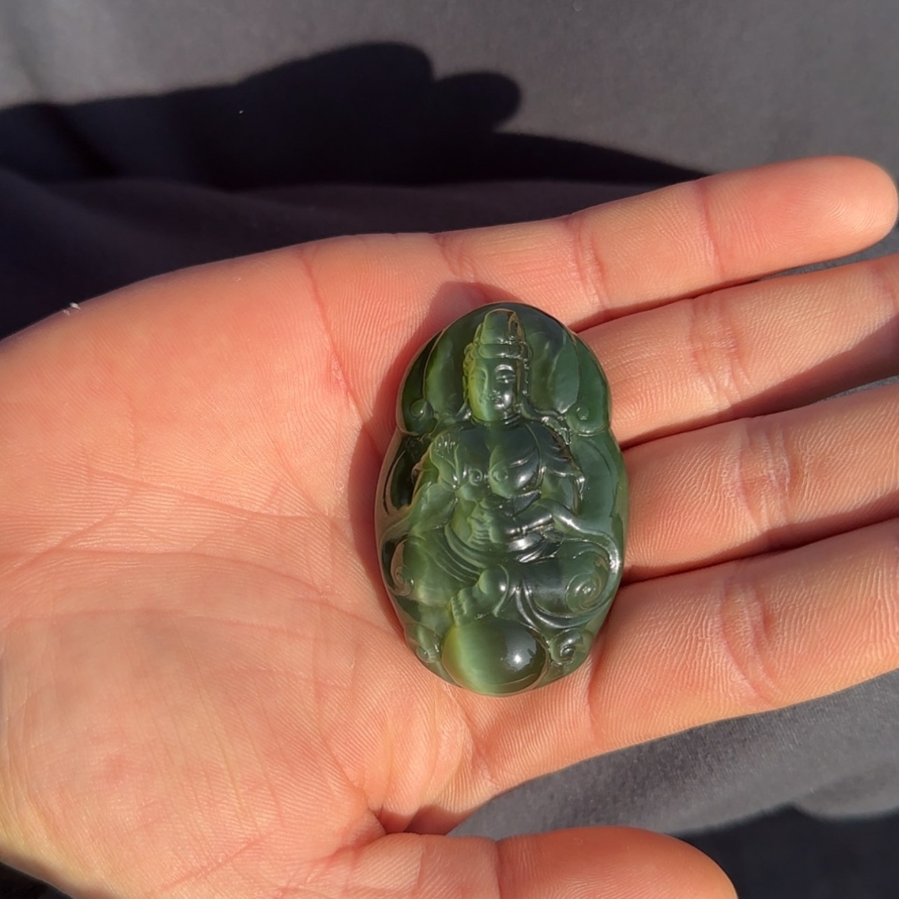 【闪购商品】和田玉颈饰未镶嵌观音吊坠