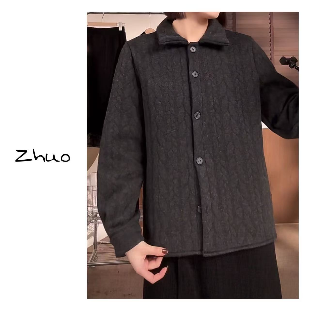Zoe 原创【淅淅沥】冬季麻花加厚显瘦外套内里柔软显瘦时尚
