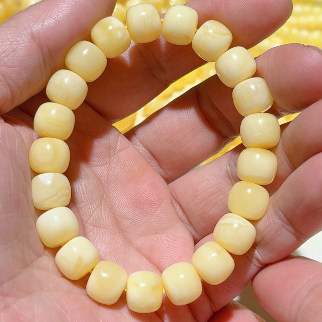 蜜蜡手串未镶嵌琥珀蜜蜡手串10.6mm