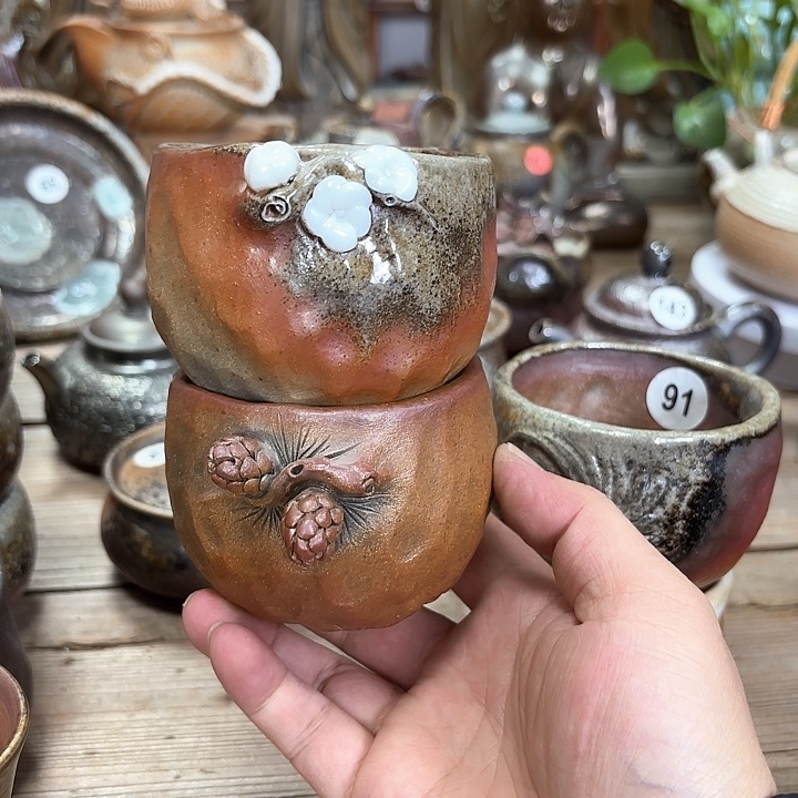 匆**过松果杯梅花杯