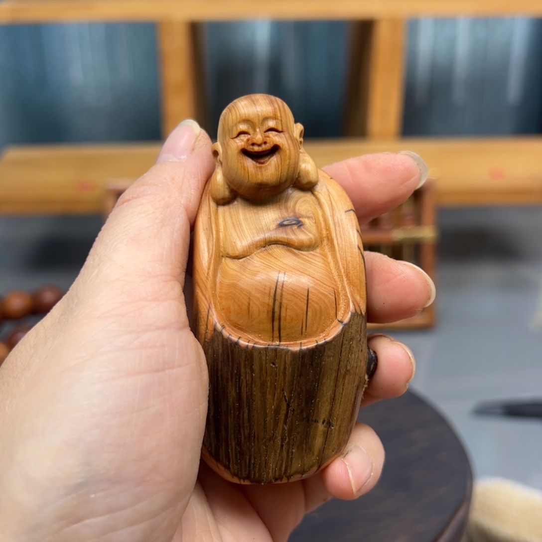 柏木崖柏木摆件手把件，34