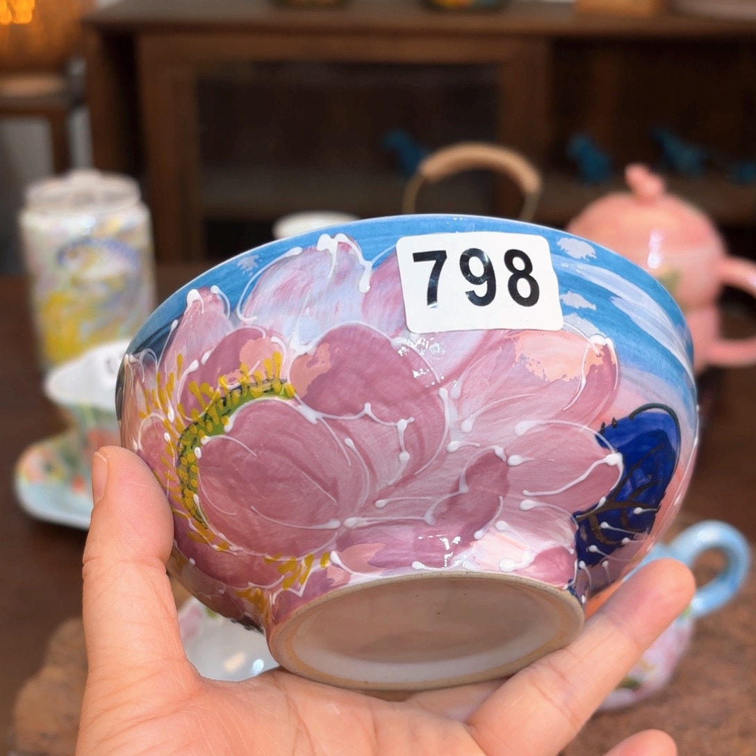 景德镇手绘高温釉下彩陶瓷茶具