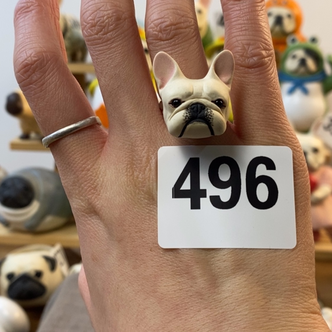 【闪购商品】496奶油戒指陶瓷周边