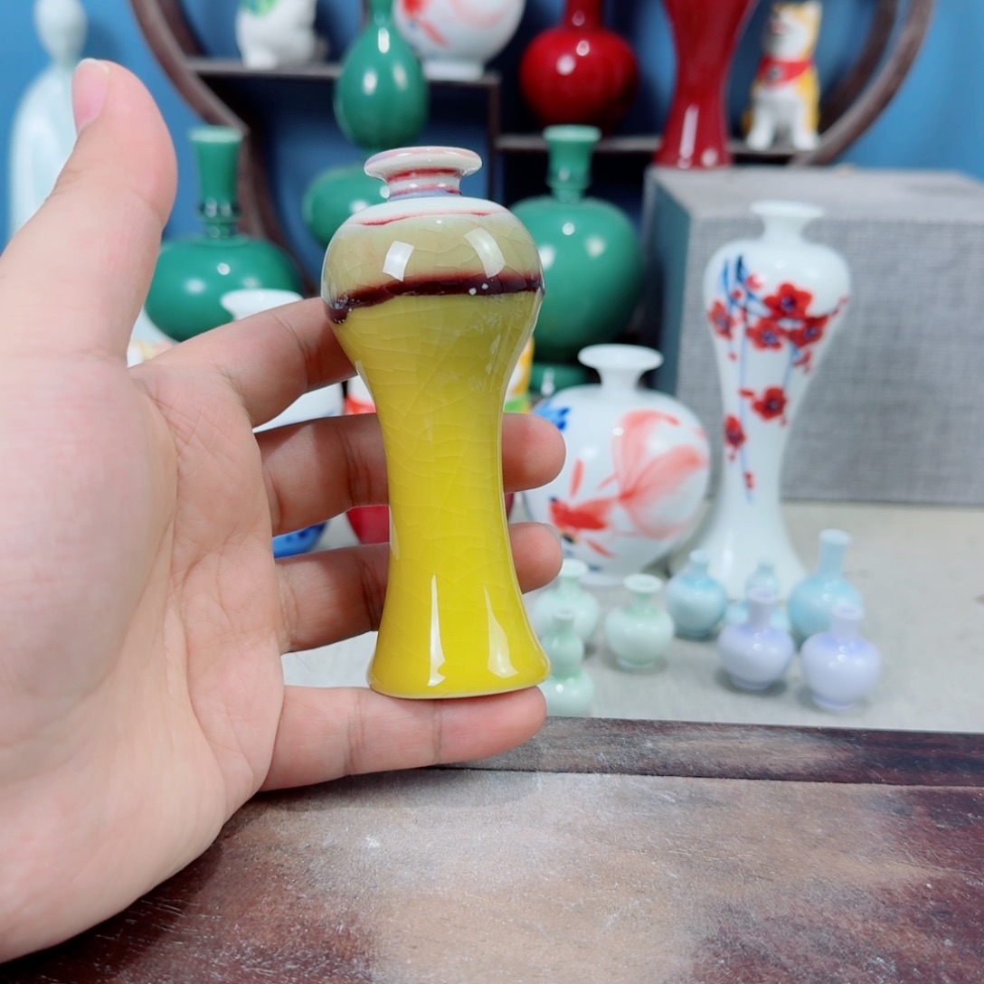 陶瓷手工小花器摆件